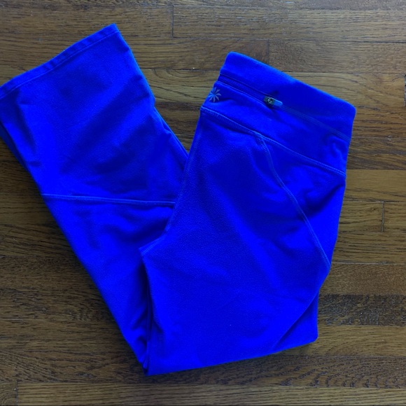 Athleta Pants - Athleta Blue Crop Workout Pants Size XS